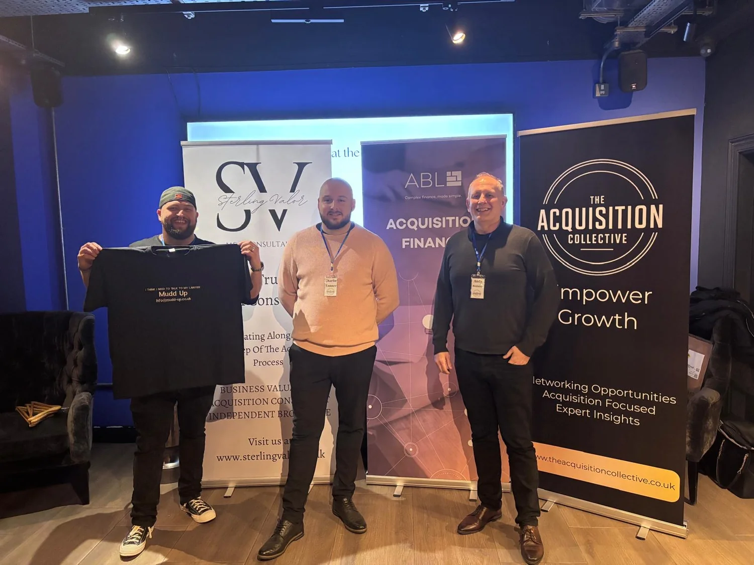 TAC visitors and organisers together at a live event